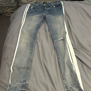 Amiri track denim size 33